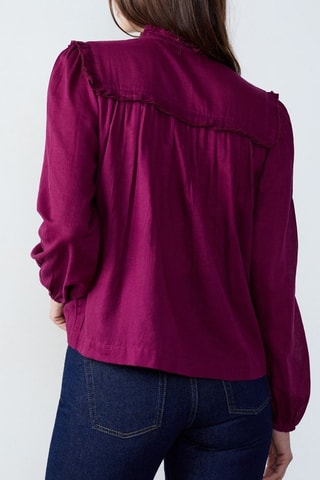 Blusa Capsule Broderie - Bordeaux