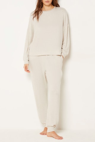 Felpa pigiama Ebel - Beige melange