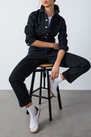Tuta in jeans Cowboy - Navy