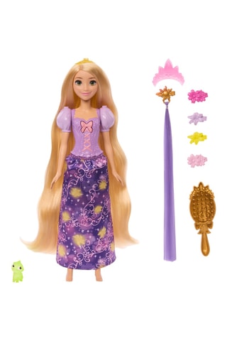 Cofanetto bambola Rapunzel Capelli Magici Disney - 9 pezzi - Da 3 anni