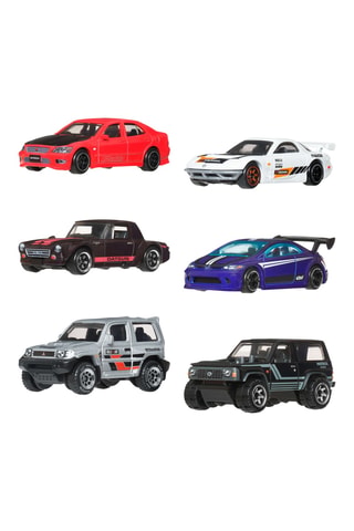 Cofanetto auto in miniatura Strade del Giappone Hot Wheels - 6 pezzi - Da 3 anni