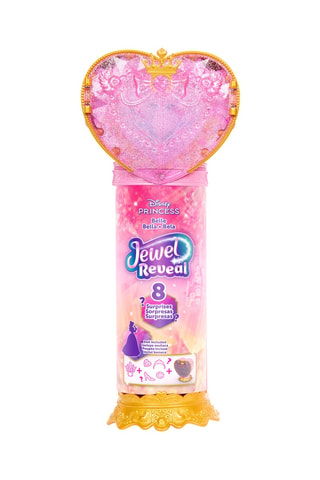 Cofanetto bambola Belle Jewel Reveal Disney - 10 pezzi - Da 3 anni