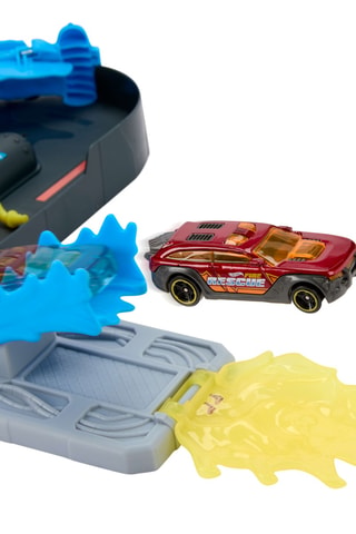 Cofanetto caserma dei pompieri con pista per auto Hot Wheels - Da 4 anni