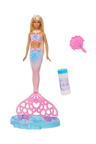 Bambola Barbie Sirenetta Bolle di Sapone - 4 pezzi - Da 3 anni