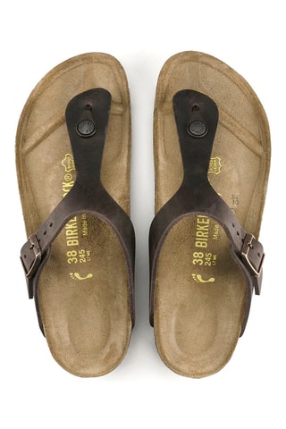 Sandales en cuir Gizeh - Marron - Etroite