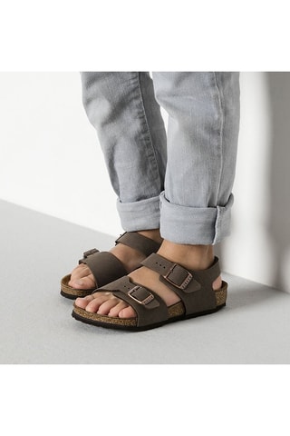 Leren Sandalen New York - Lichtbruin - Smal
