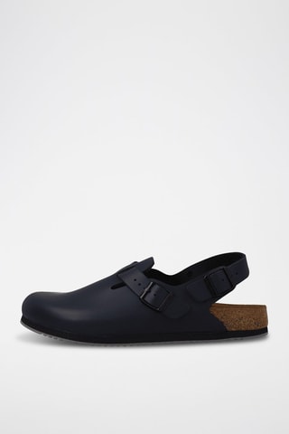 Leren Clogs Tokyo - Marineblauw - Smal