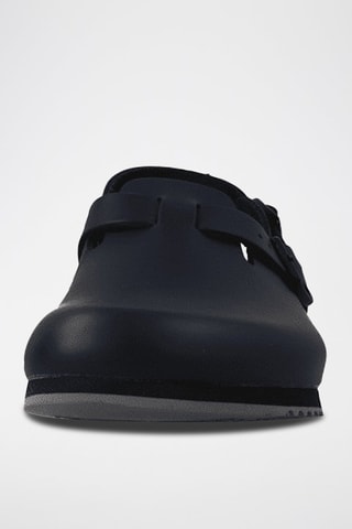 Leren Clogs Tokyo - Marineblauw - Smal