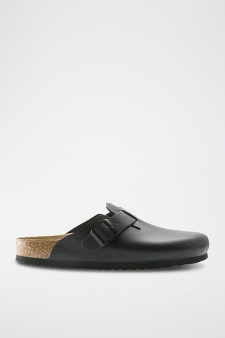 Leren Clogs Boston Zwart - Smal