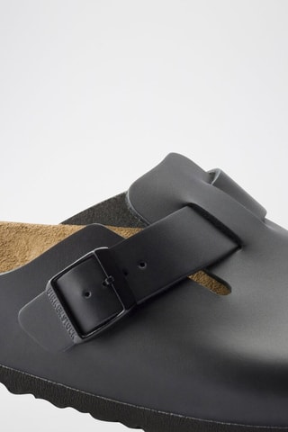 Leren Clogs Boston Zwart - Smal