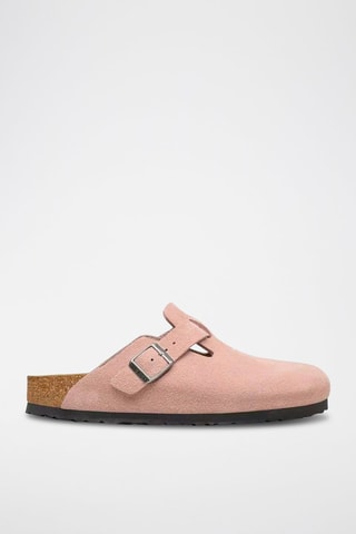 Nubuck Clogs Boston - Roze - Smal