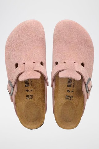 Nubuck Clogs Boston - Roze - Smal