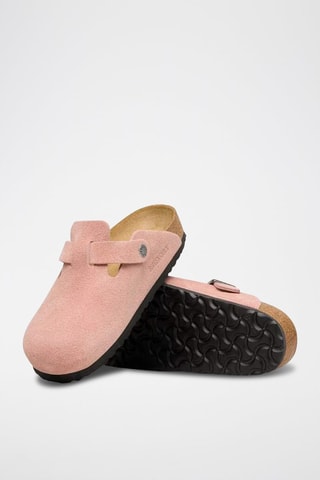 Nubuck Clogs Boston - Roze - Smal