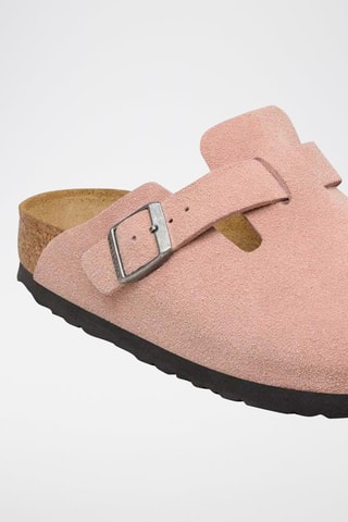 Nubuck Clogs Boston - Roze - Smal