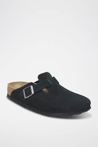 Leren Clogs Boston - Zwart - Smal