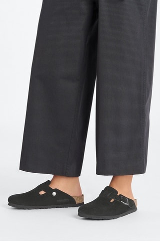 Leren Clogs Boston - Zwart - Smal