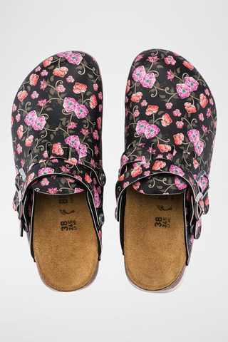 Leren Clogs Kay SL - Zwart en Roze - Smal