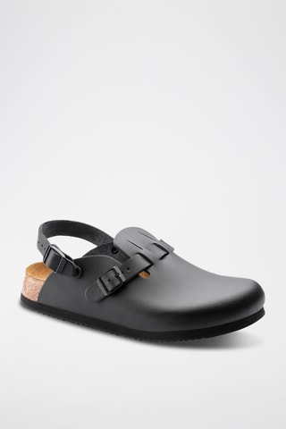 Leren Clogs Kay SL - Zwart - Smal