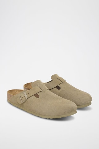 Nubuck Clogs Boston - Kaki - Smal 