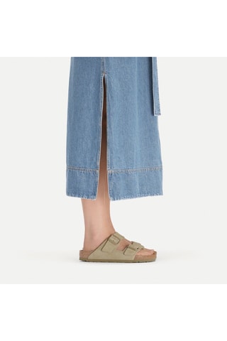 Nubuck Muiltjes Arizona - Taupe - Smal