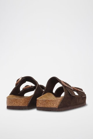 Leren Muiltjes Arizona - Bruin - Smal