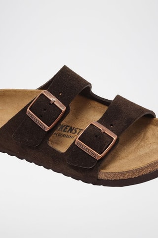 Leren Muiltjes Arizona - Bruin - Smal
