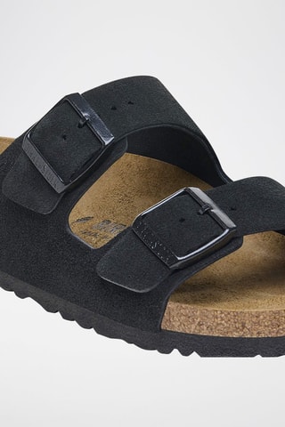 Nubuck Muiltjes Arizona - Zwart - Smal
