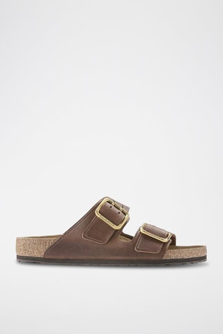 Leren Muiltjes Arizona - Bruin - Smal