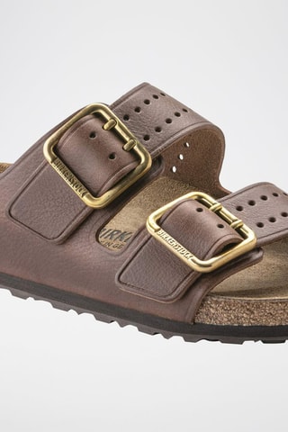 Leren Muiltjes Arizona - Bruin - Smal