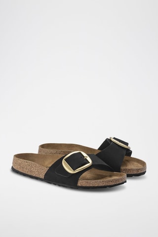 Nubuck Muiltjes Madrid - Zwart - Smal