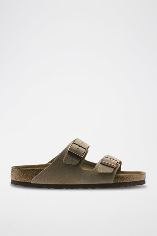 Nubuck Muiltjes Arizona Soft Footbed - Taupe - Smal