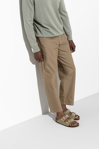 Nubuck Muiltjes Arizona Soft Footbed - Taupe - Smal