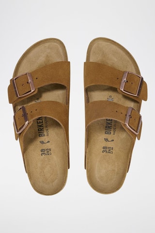 Nubuck Muiltjes Arizona - Camel - Smal