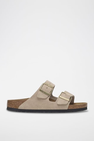 Nubuck Muiltjes Arizona - Beige - Smal