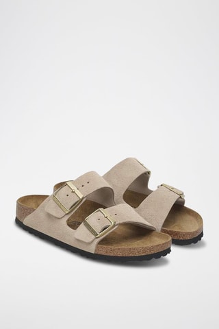 Nubuck Muiltjes Arizona - Beige - Smal