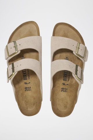 Nubuck Muiltjes Arizona - Beige - Smal