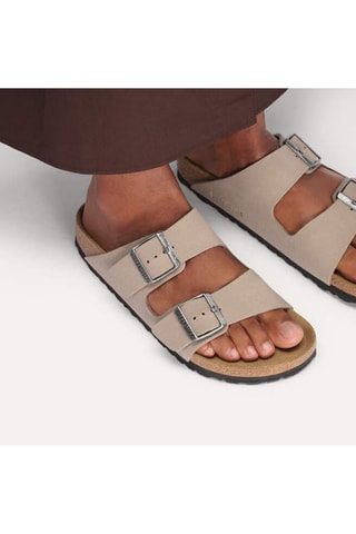 Muiltjes Arizona - Taupe - Smal