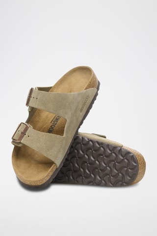 Nubuck Muiltjes Arizona - Taupe - Smal
