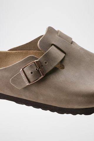 Leren Clogs Boston - Bruin - Normaal