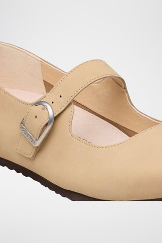 Nubuck Mary Janes Santa Clarita - Beige