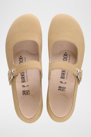 Nubuck Mary Janes Santa Clarita - Beige
