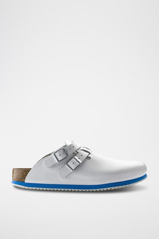 Leren Clogs Kay SI - Wit en Blauw - Normaal