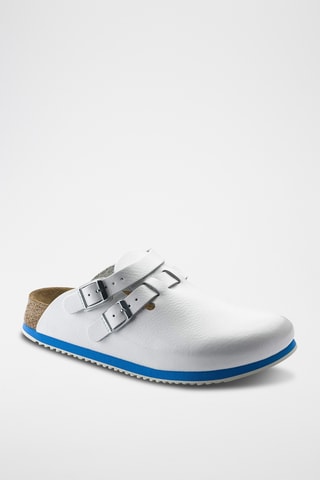Leren Clogs Kay SI - Wit en Blauw - Normaal