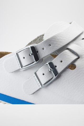 Leren Clogs Kay SI - Wit en Blauw - Normaal
