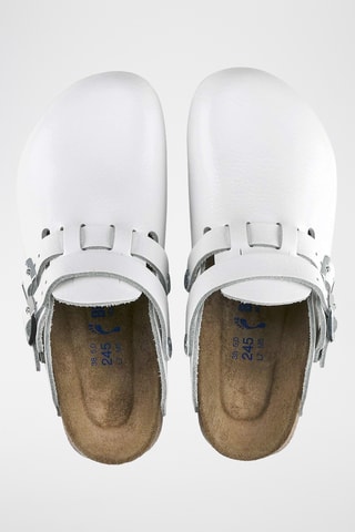 Leren Clogs Kay SI - Wit en Blauw - Normaal