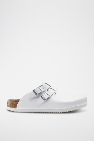 Leren Clogs - Wit - Normaal