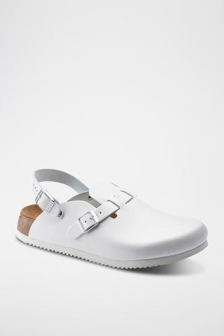 Leren Clogs - Wit - Normaal