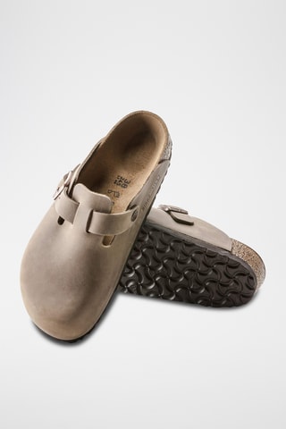 Leren Clogs Boston - Bruin