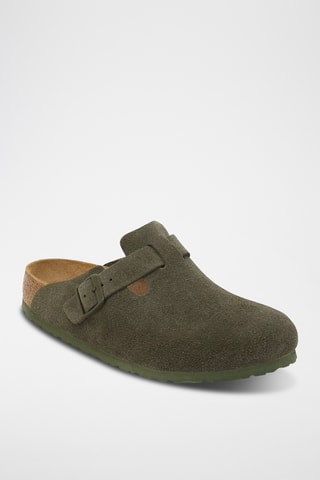 Nubuck Clogs Boston - Kaki - Normaal