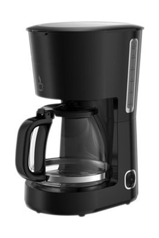 Cafetera eléctrica - 1,5 l - 750 W - Plateado y negro